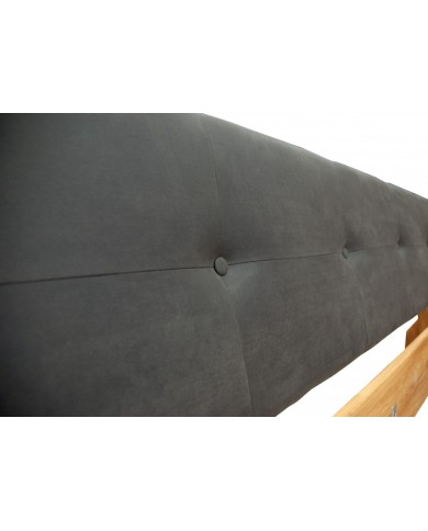 Lit Chêne Sauvage Massif et Métal Lithium 140-200cm | Mobili & Co