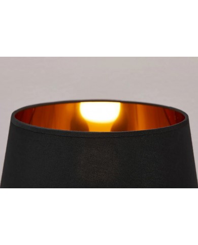 Lampe à Poser Design Cheval Noir & Or 75cm Dark Horse