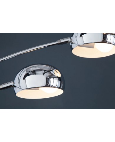 Lampadaire avec 5 bras orientables métal chromé 205 cm Five Lights