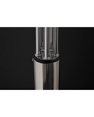 Lampadaire avec 5 bras orientables métal chromé 205 cm Five Lights