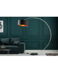 Lampadaire avec variateur d'intensité design Noir & Or 190 cm Python