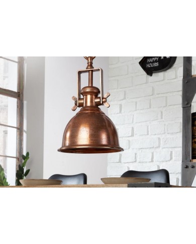 Suspension Industrielle Cuivre Chiné INDUSTRIAL 45cm