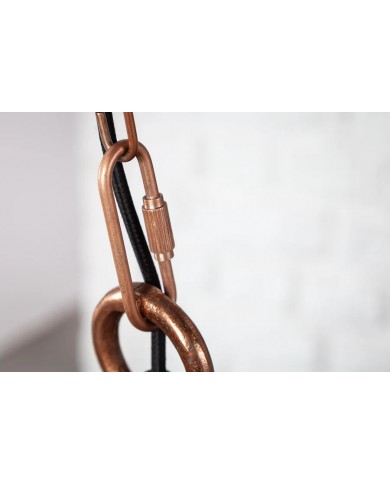Suspension Industrielle Cuivre Chiné INDUSTRIAL 45cm