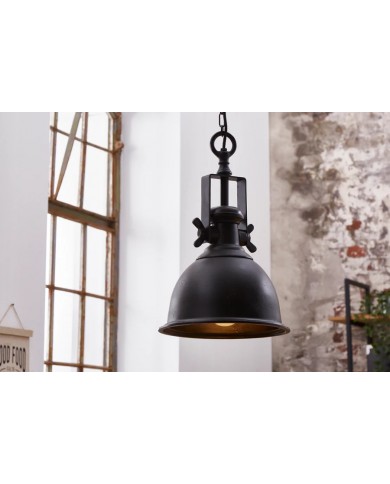 Suspension Industrielle Métal Noir INDUSTRIAL 45cm