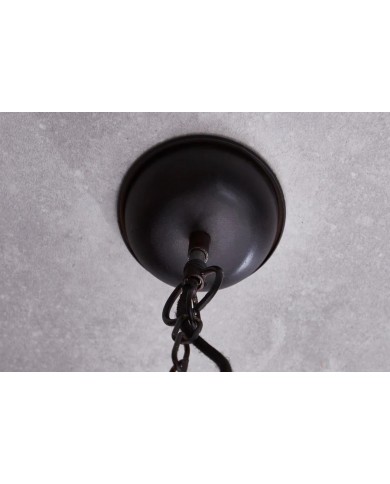 Suspension Industrielle Métal Noir INDUSTRIAL 45cm