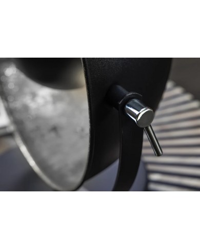 Lampe de Table Industrielle STUDIO Noir & Argent 40cm