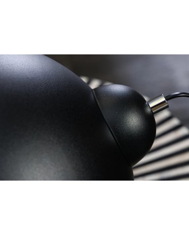 Lampe de Table Industrielle STUDIO Noir & Argent 40cm