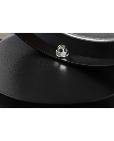 Lampe de Table Industrielle STUDIO Noir & Argent 40cm