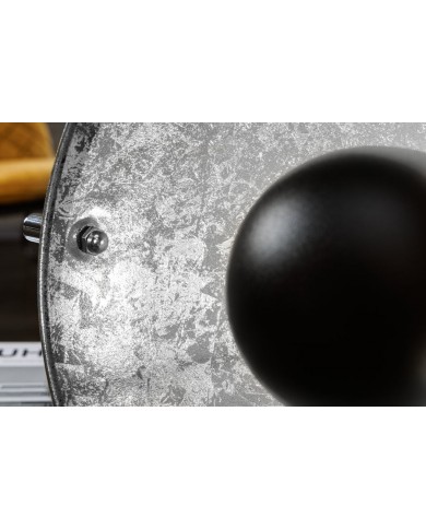 Lampe de Table Industrielle STUDIO Noir & Argent 40cm