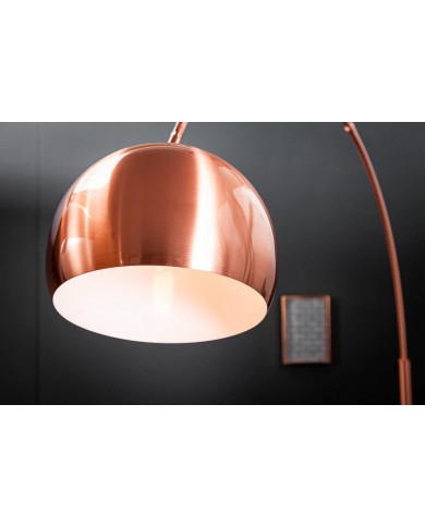 Lampadaire Arc Réglable Cuivre & Marbre 210 cm Big Bow