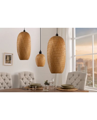 Suspension ORGANIC LIVING 46cm  – L’Authenticité du Bambou Naturel