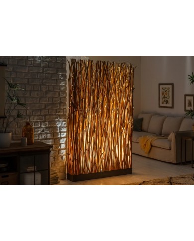 Lampadaire Sculptural Bois Naturel WOODSCAPE 180cm