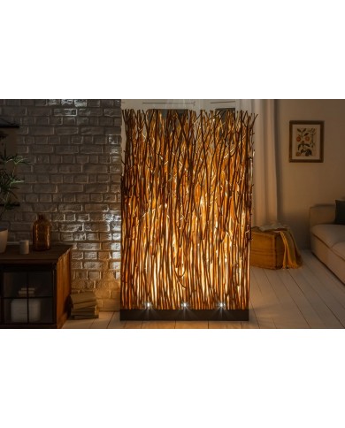 Lampadaire Sculptural Bois Naturel WOODSCAPE 180cm