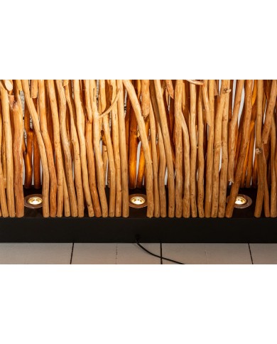 Lampadaire Sculptural Bois Naturel WOODSCAPE 180cm