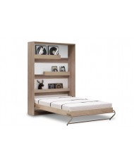 Armoire lit escamotable relevable vertical 120x200 cm chêne sonoma Premium