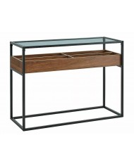 Console Design  – Élégance et Rangement Pratique avec Plateau en Verre Harmony C