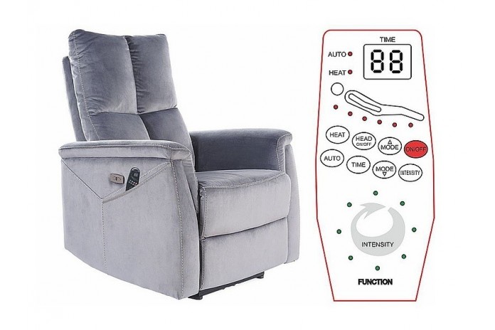 Fauteuil Relax Électrique NEPTUNE M - Massage, Inclinaison & Releveur