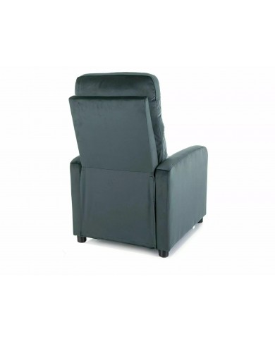 Fauteuil Inclinable manuel Tissu Velours vert bluvel 78 - Lotus