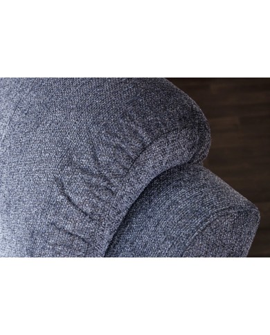 Fauteuil de cinéma 3 places relax textile gris chiné Cannes 3
