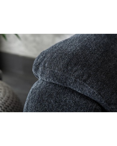 Fauteuil de cinéma 2 places relax textile gris chiné Cannes 2