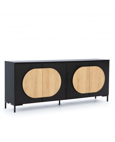 Commode Novilla 2 portes – Élégance Graphique & Rangement Spacieux