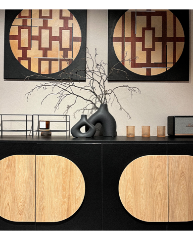 Commode Novilla 4 Portes – Grand Format, Design Sculptural