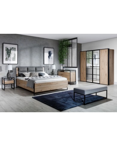 Lit Loft – Design Industriel & Confort Haut de Gamme