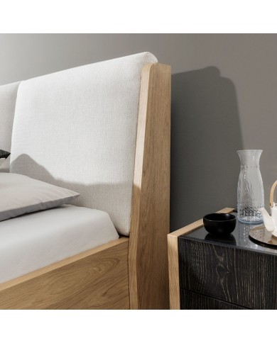 Lit Modella – Élégance Naturelle & Confort Raffiné - 3 tissus au choix - sommier compris