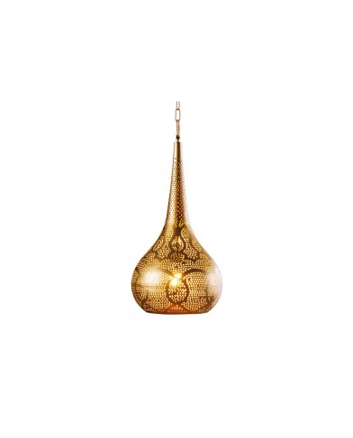 Suspension Orientale Métal Doré Fait Main ORIENTAL LIVING