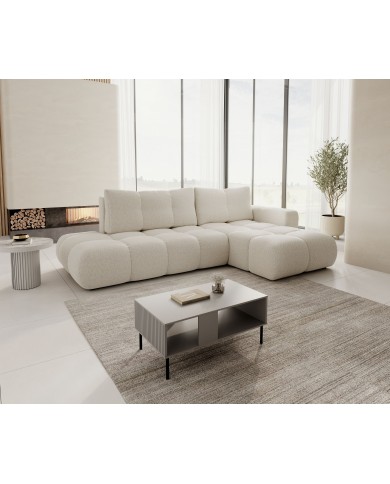 Canapé d'Angle SOHO Bouclé | Convertible & Design Arrondi Cosy