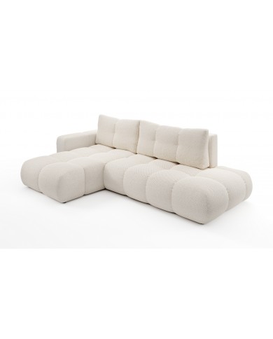 Canapé d'Angle SOHO Bouclé | Convertible & Design Arrondi Cosy