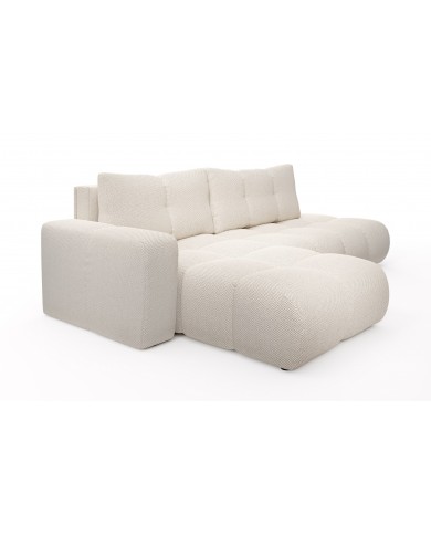 Canapé d'Angle SOHO Bouclé | Convertible & Design Arrondi Cosy