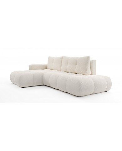 Canapé d'Angle SOHO Bouclé | Convertible & Design Arrondi Cosy