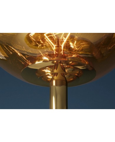 Lampadaire Design 7 Globes SOLENA Acier Doré & Verre 170cm