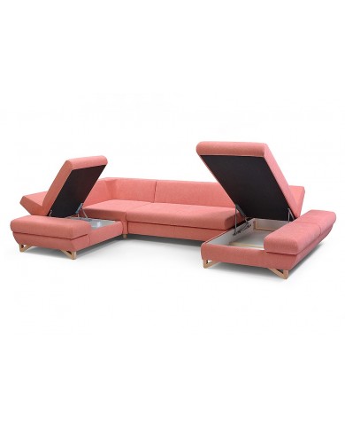 Canapé d’Angle XXL AVITA IV | Convertible, Coffre & Dossier Réglable