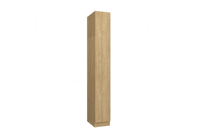 Armoire avec une porte et étagères 35 cm chêne huilé Ambiance