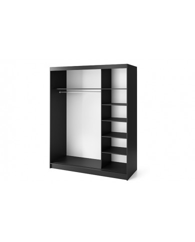 🖤 URBANO MIROIR  – L’Armoire contemporaine grand format Design bicolore. Rangement intelligent. Élégance brute.