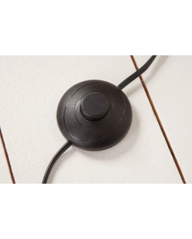 Lampadaire bois flotté de longane & lin blanc 155 cm Linea