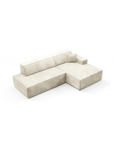 Canapé d'Angle Convertible ADELIO | Style Japandi & Coffre Intégré