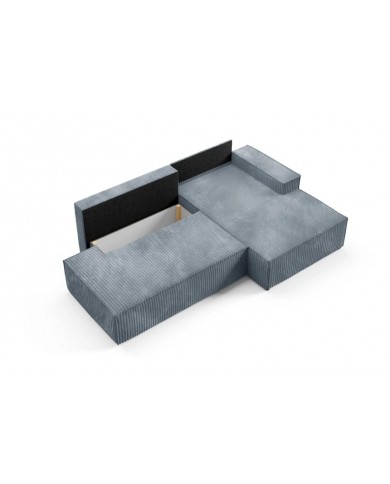 Canapé d'Angle Convertible ADELIO | Style Japandi & Coffre Intégré