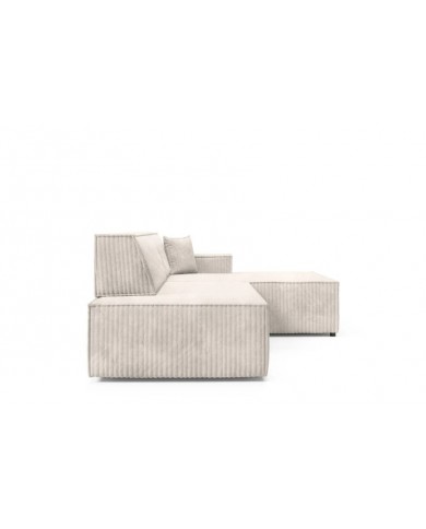 Canapé d'Angle Convertible ADELIO | Style Japandi & Coffre Intégré