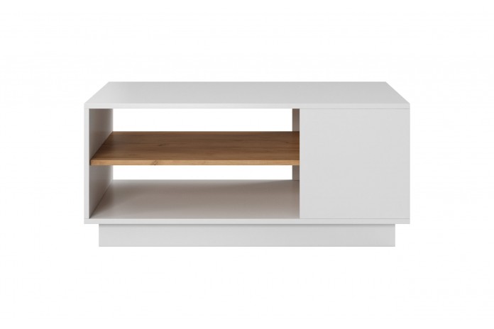 LUMENA³™  Table Basse Architecturale 100 cm  La pureté du blanc