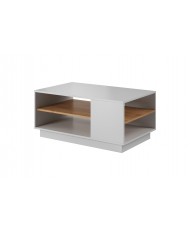 LUMENA³™  Table Basse Architecturale 100 cm  La pureté du blanc