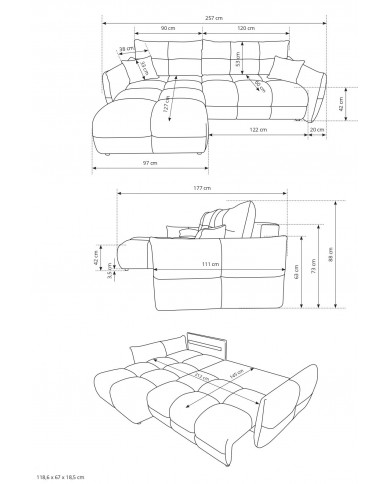 Canapé d’Angle INERTIA SUPREMA | Grand Luxe Convertible & Coffre